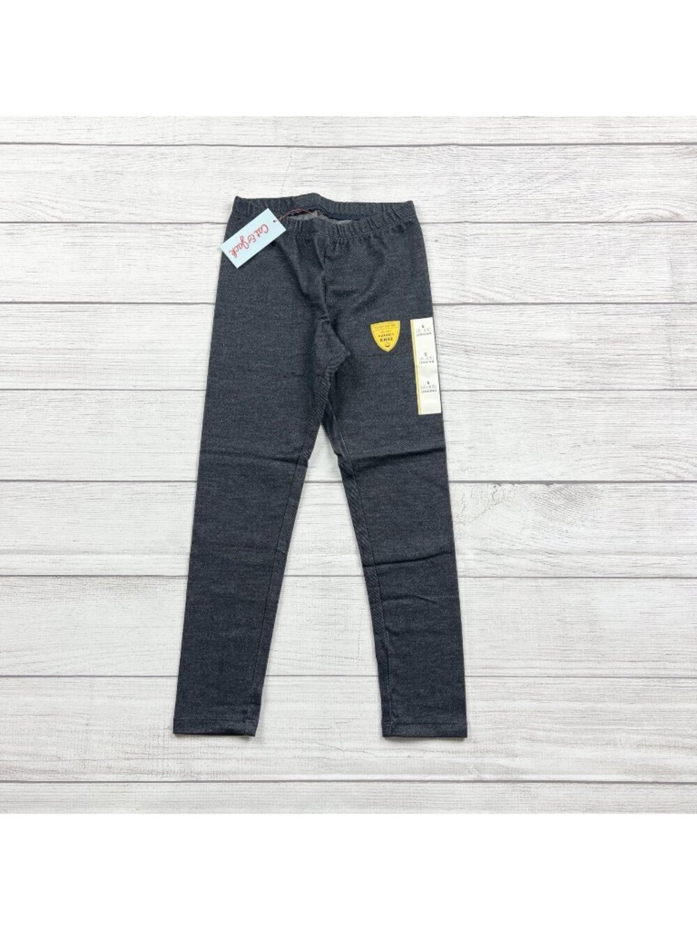 Cat & Jack Girls Chambray Blue Stretch Leggings NWT S 6-6X